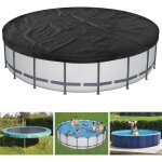 Couverture de piscine d'hiver ?210h 90cm ronde, tanche et anti - poussire