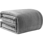 Couvertures et plaids gris 150x200cm couverture en flanelle, couverture chaude de canapé, jete de lit, ... Couvertures et plaids gris 150x200cm couverture en flanelle, couverture chaude de canapé, jete de lit, ...