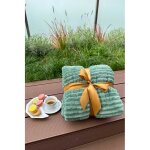 Couverture polaire wave 220x240 pistache