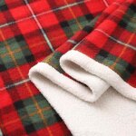 Couverture r�versible sherpa douce chaud carreaux buffalo check polaire micro peluche canap� lit tv 100x140cm ...