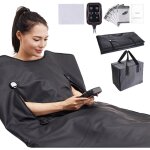 Couverture de sauna - chauffage infrarouge lointain avec trous pour les bras pour une détoxification ... Couverture de sauna - chauffage infrarouge lointain avec trous pour les bras pour une détoxification ...