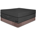 Couverture de spa, housse de protection pour bain � remous de jardin 210d imperm�able et robuste, protection ...