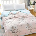 Couvre lit 140x200 cm - matelass� r�versible dessus de lit, couvre lit � impression microfibre, couverture ...