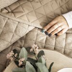 Couvre - lit dcoratif molly - lgance caf - 170x210 cm