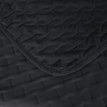 Couvre - lit �l�gant 220x200 cm avec passepoil noir