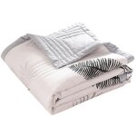 Couvre - lit matelass�, housse en microfibre douce, couvre - lit r�versible, imprim� moderne (150 x 200 ...