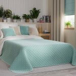 Couvre - lit matelass� velvi - menthe rafra�chissante - 170x210 cm
