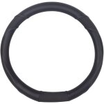 Couvre volant noir avec meplat adaptable pour peugeot 208 - 308 ii