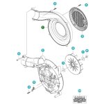 Cover husqvarna original pour souffleur 525bx 585612601 Cover husqvarna original pour souffleur 525bx 585612601