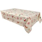 Nappe en toile cire rectangulaire santa claus