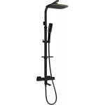 Mexen - cq49 ensemble bain - douche avec colonne de douche et robinet thermostatique, noir / dor - 779104995 ...