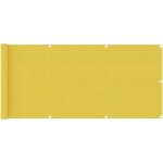 Helloshop26 - cran de balcon brise pare vue protection confidentialité 75 x 400 cm pehd jaune Helloshop26 - cran de balcon brise pare vue protection confidentialité 75 x 400 cm pehd jaune