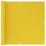 Helloshop26 - cran de balcon brise pare vue protection confidentialité 90 x 600 cm pehd jaune Helloshop26 - cran de balcon brise pare vue protection confidentialité 90 x 600 cm pehd jaune