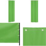 Cran de balcon vert clair 80x240 cm tissu oxford - �cran de balcon - brise vue balcon - protection intimit� ...
