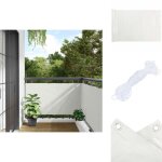 Cran d'intimit� de balcon blanc 500x75 cm pvc - �cran d'intimit� balcon - brise vue balcon - cl�ture ...