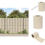 Vidaxl - cran d'intimit de jardin pvc 70x0, 19 m crme - cran d'intimit jardin - clture pvc - barrire ...