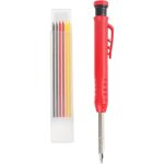Crayons de charpentier solides, crayons de construction, outils de travail du bois, 6 mines de crayon, ...