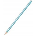 Crayon hb sparkle turquoise faber - castell 118205