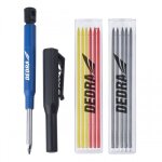 Crayon mcanique dedra avec mines - 1 + 12 pices, noir, jaune, rouge