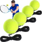 Crea - 4 packs balle d'entranement de tennis avec cordes balles d'entraneur de tennis outil d'entranement ...