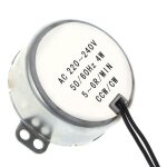 Ac 220 - 240v synchronous motor gearmotor 4w cw / ccw great couple 5 - 6 rpm - crea