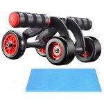 Crea - appareil d'exercice abdominal  domicile, roue d'exercice abdominale silencieuse  quatre roues, ...