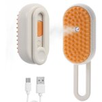 Brosse  vapeur 4 en 1 pour chats pour l'pilation, brosse  vapeur rechargeable pour chat, brosse  ...