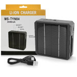 Chargeur solaire intelligent crea 18650 pour batterie au lithium, chargeur d'ext�rieur multifonction ...