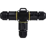 Connecteur de c�ble �tanche ip68 - bo�te de jonction en t, connecteur �tanche � 3 fils - connexion de ...