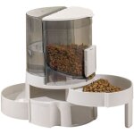 Distributeur d'eau pour animaux de compagnie de 2, 2 l �chelle de s�paration s�che et humide rangement ...