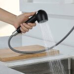 Crea - hand shower retractable faucet kitchen sink mixer jet head hand shower