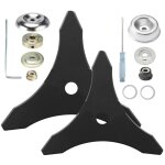 Lame de d�broussailleuse, lame de rechange en acier au carbure avec adaptateur pour tige de 25, 4 mm ...
