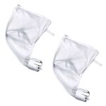 Crea - lot 2 sacs compatible polaris pool robot 360&380 sac de filtre de rechange, blanc