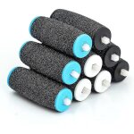 Crea [paquet de 9] recharges de ttes de rouleau de rechange scholl velvet smooth pedi, 3 types