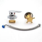 Robinet de douche deux pi�ces crea avec inverseur 2 / 3 / 4 / 5 sorties, noyau de valve en c�ramique, ...