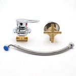 Robinet de douche deux pi�ces crea avec inverseur 2 / 3 / 4 / 5 sorties, noyau de valve en c�ramique, ...