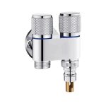 Robinet de machine à laver multifonction à double commande, vanne d'arrêt d'eau Robinet de machine à laver multifonction à double commande, vanne d'arrêt d'eau