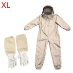 Vtements d'apiculture avec des gants, combinaison d'apiculteur en coton naturel avec voile d'escrime ...