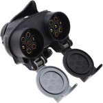 Create idea prise de remorque 13 � 7 broches 12 n 12s double adaptateur convertisseur prise europ�enne ...