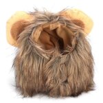 Cr�atif mignon animal de compagnie chat chien lion perruque chapeau costume drle habiller