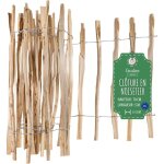 Creative home - cl�ture en bois de noisetier 70 cm x 5 m espacement lattes 3 - 5 cm