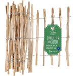 Creative home - cl�ture en bois de noisetier 80 cm x 5 m espacement lattes 7 - 9 cm