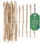 Creative home - cl�ture en bois de noisetier 90 cm x 5 m espacement lattes 3 - 5 cm
