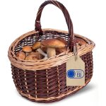 Creative home - panier pique - nique tiss� � la main en osier 43 x 33 x 40 cm