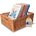 Creative home - panier de rangement en osier naturel - 40 x 30 x 16 cm