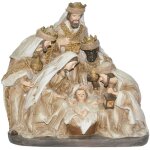 Crèche de noël décorative résine 25x11x26 cm Crèche de noël décorative résine 25x11x26 cm