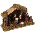 Fric lights and christmas - crche de nol lumineuse 5 microled avec 7 santons - feeric christmas
