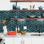 Stickerdecofr - cr�dence adh�sive chic petrole 400 x 40 cm