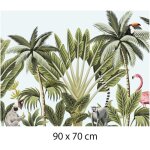 Signaletique. biz france - crdence cuisine adhsive autocollante jungle - 90 x 70 cm ? idal fond de ...