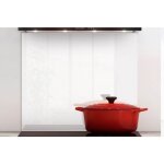 Cr�dence cuisine fond de hotte verre premium 900 x 700 mm blanc